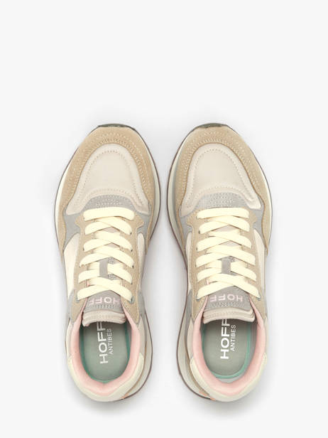 Sneakers City Antibes Uit Leder Hoff Beige accessoires 12402001 ander zicht 3